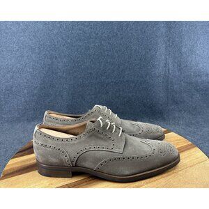 Gravati Wilkes Bashford Suede Leather Wingtip Casual Clipper Italy Mens 9.5M